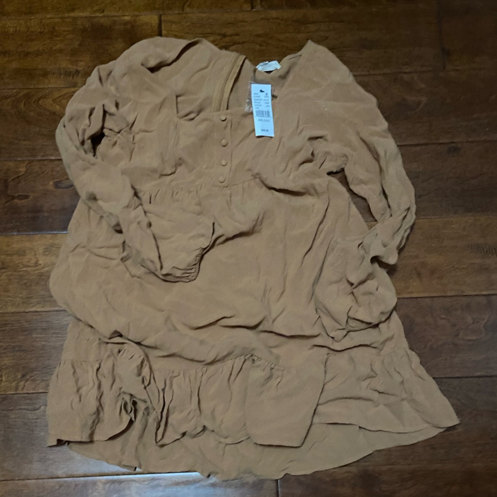 Long sleeve babydoll dress